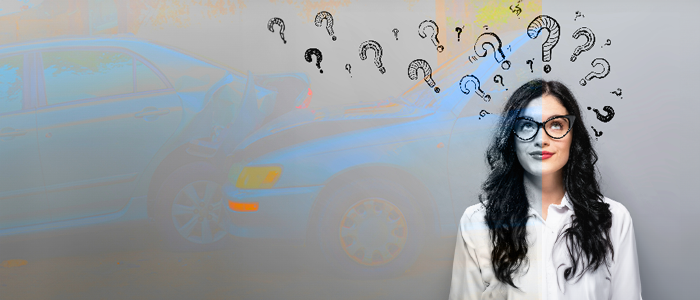 Girl Thinking About choosing auto body shop