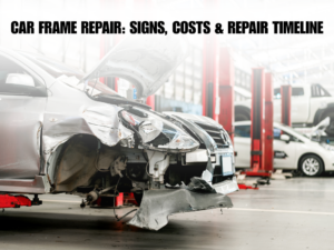 Car frame damaged