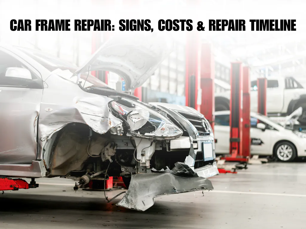 Car frame damaged